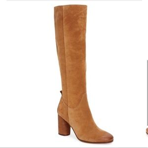 Sam Edelman Camellia Tall Suede Carmel Boot